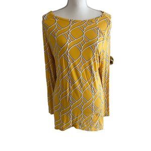 Zenergy by Chicos Long Sleeve Top Size 1 Medium